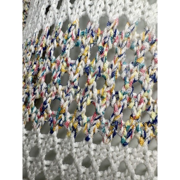 Sadie and Sage Anthropologie Open Knit Multicolor Striped Sweater Size M EUC!! - Picture 3 of 7